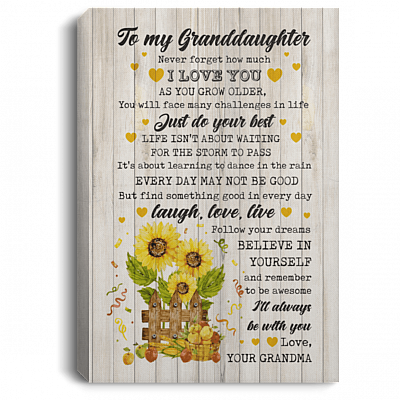 Never Forget How Much I Love You As You Grow Older Your Grandma Framed Canvas Prints-Unframed Poster