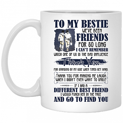 To My Bestie We've Been Friends For So Long #1 Ceramic Coffee Mug - Water Bottle - Color Changing Mug