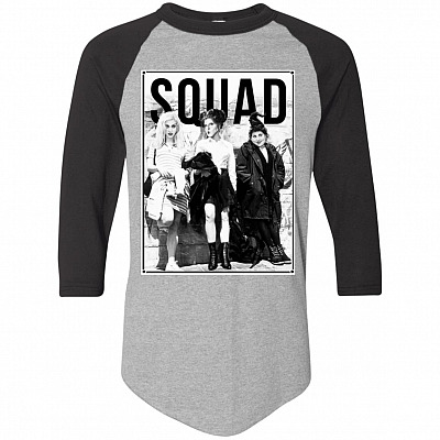 Three Witches Squad Hocus Halloween Shirt 3/4 Raglan Jersey – Long Sleeve Shirt – Baseball Tee