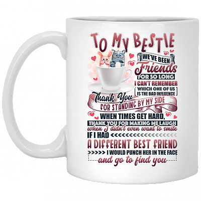 To My Bestie We've Been Friends For So Long Ceramic Coffee Mug - Water Bottle - Color Changing Mug