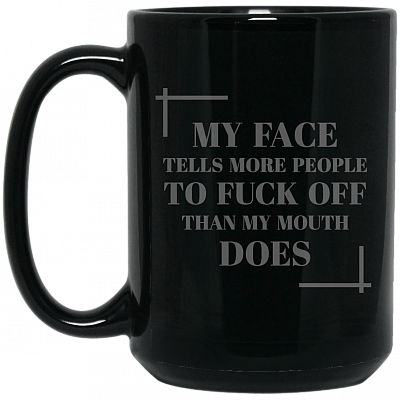 15 oz. Black Mug