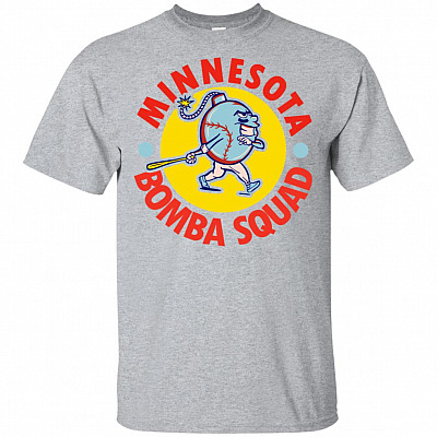 Minnesota Bomba Baseball Squad T-Shirt - Major League Bomba Baseball Squad Fan Lover Tee Shirt