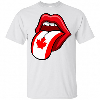 Lips Canada T-Shirt - Happy Canada Day Gift Tee