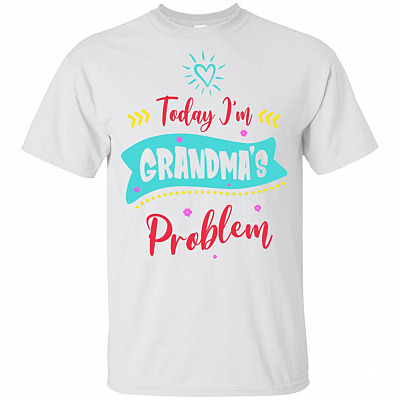 Today I'm Grandma's Problem Colorful Youth T-Shirt