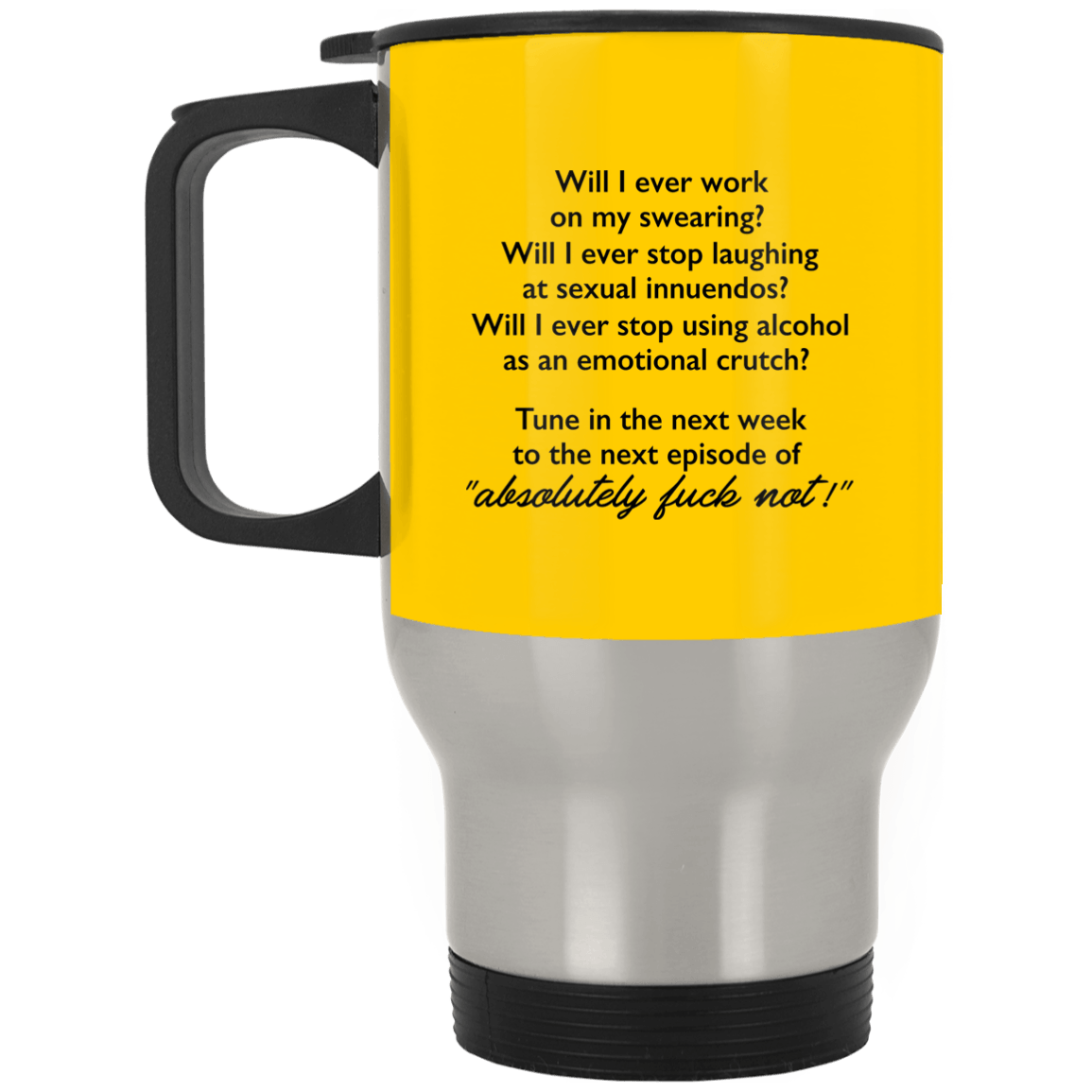14 oz. Silver Travel Mug