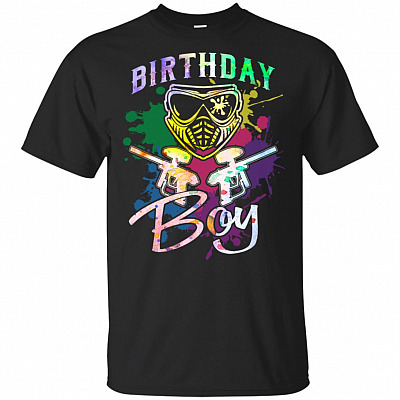 Birthday Boy Paintball Party T-Shirt