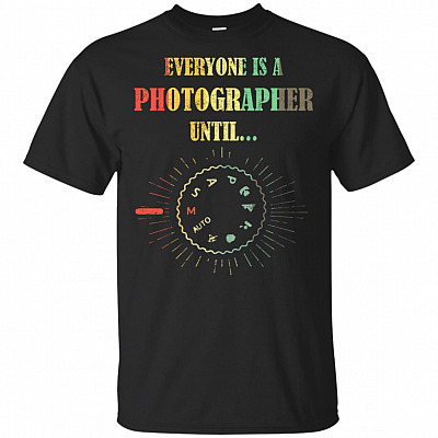 Everyone Is A Photographer Until Funny Photograph Lover Retro Vintage T-shirt - V-neck Tee