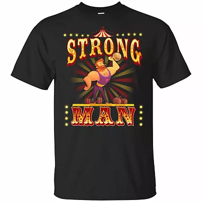 Vintage Circus Strong Man Kid Youth T-Shirt - Cute Shirt