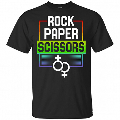 Rock-Paper Scissors T-Shirt - Lesbian Pride LGBT Shirt