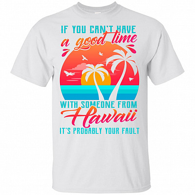 If You Can't Have A Good Time With Someone From Hawaii It's Probably Your Fault T-Shirt - Youth Shirt
