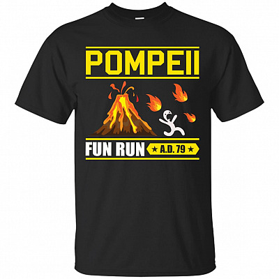 Pompeii Fun Run AD 79 Volcano T-Shirt