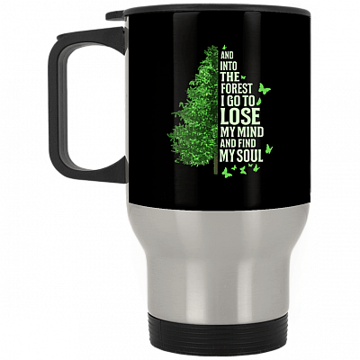 14 oz. Silver Travel Mug