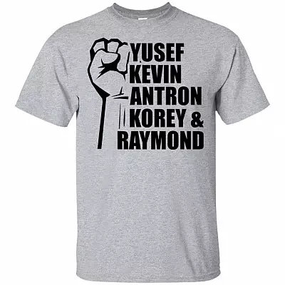 Yusef - Kevin - Antron - Korey - Raymond Central-Park Five Exonerees Racial Inequality Youth - Adult T-shirt - V-neck