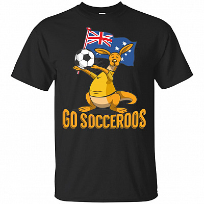 Alternative view of Go Socceroos Australia National Football Team World Football Cup T-Shirt