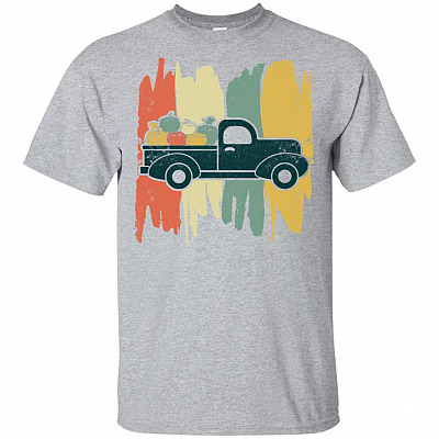 Vintage Truck With Pumpkins T-Shirt