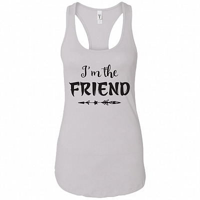 I'm The Friend #1 Cotton Tank Top Tee - Ladies Racerback Tank