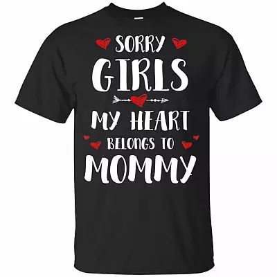 Sorry Girls My Heart Belongs To Mommy Youth T-Shirt - Kid Shirt