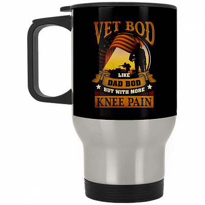 14 oz. Silver Travel Mug