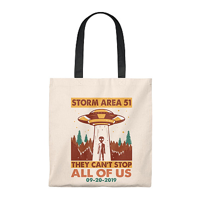 Storm Area 5 1 They Can't Stop Us Vintage Canvas Tote Bag - Shoulder Bag - Reusable Grocery Shopping Bag