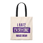 I Hate Everyone Stupid Cunts Vintage Canvas Tote Bag - Shoulder Bag - Reusable Grocery Shopping Bag