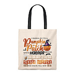 I Wanna Go To A Pumpkin-Patch Watch Horror Movies Vintage Canvas Tote Bag - Shoulder Bag
