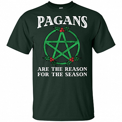 Alternative view of Pagans are The Reason for The Season Christmas T-Shirt - V-Neck Shirt