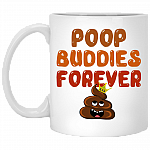 Poop Buddies Forever Ceramic Coffee Mug - Beer Stein -Water Bottle - Color Changing Mug
