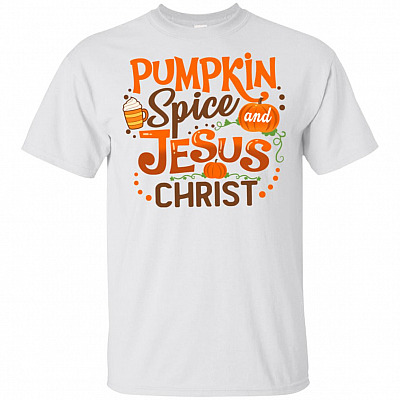 Pumpkin Spice and Jesus-Christ T-Shirt - Youth Shirt