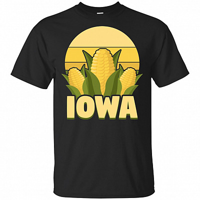 IOWA Farming Vintage Corn Funny T-Shirt