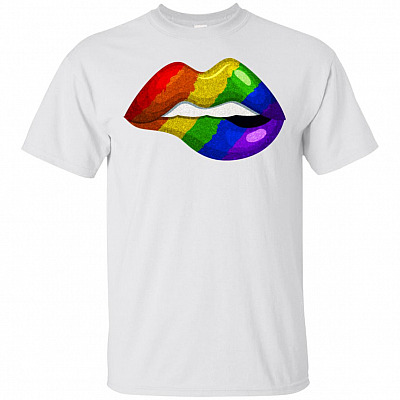 Rainbow Lips LGBT Pride T-Shirt