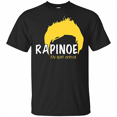 Mega USA Soccer Rapinoe US Women Soccer Team Player Fan T-Shirt Proud To Play My Spirit Animal T-Shirt
