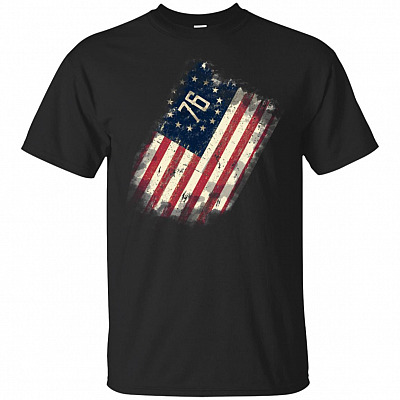 Betsy Old Glory American Ross USA Flag T-Shirt 13 Colonies T-Shirt Stars 1776 Flag T-Shirt