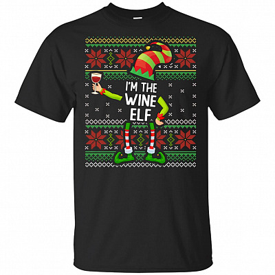 I'm The Wine Elf T-Shirt - Christmas Gift Shirt