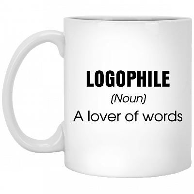 Logo-phile A Lover Of Words Ceramic Coffee Mug - Beer Stein -Water Bottle - Color Changing Mug