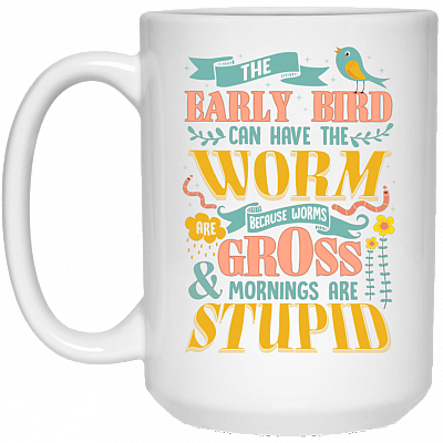 15 oz. White Mug
