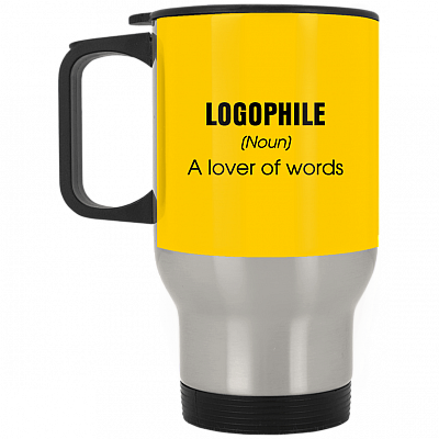 14 oz. Silver Travel Mug