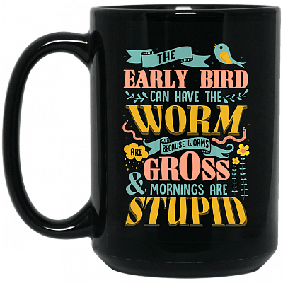 15 oz. Black Mug