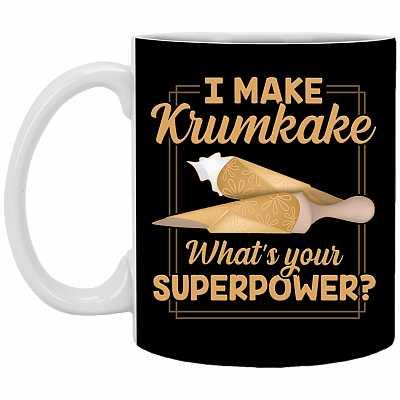 I Make Krumkake Ceramic Coffee Mug - Water Bottle - Color Changing Mug