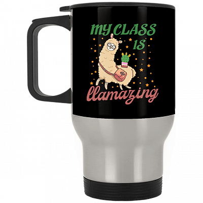 14 oz. Silver Travel Mug