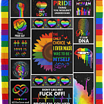 The Only-Choice I Ever Made Was To Be Myself LGBT Fleece Blanket - Premium Sherpa Blanket - Woven Blanket
