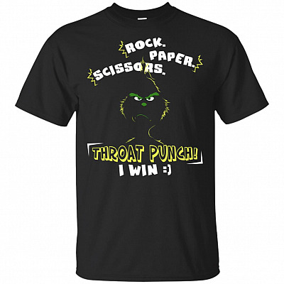 Rock Paper Scissors Throat Punch I Win T-Shirt