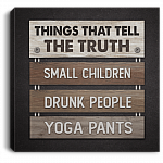 Things That Tell The Truth Small Children Gallery Wrapped Framed Canvas Prints - Unframed Poster