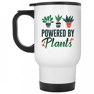 14 oz. White Travel Mug
