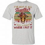 I've Got It All Together I Just Forgot Where I Put It Heifer Funny Vintage T-shirt - V-neck