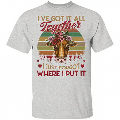 I've Got It All Together I Just Forgot Where I Put It Heifer Funny Vintage T-shirt - V-neck