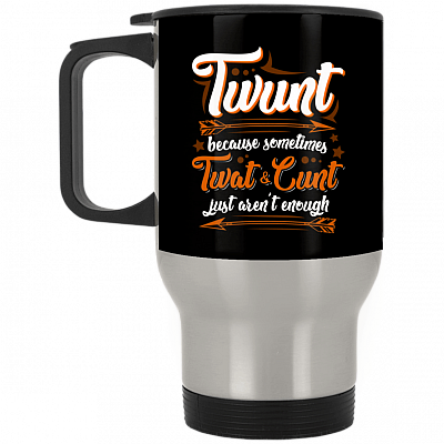 14 oz. Silver Travel Mug