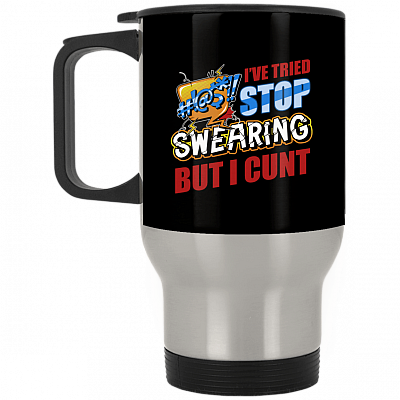 14 oz. Silver Travel Mug