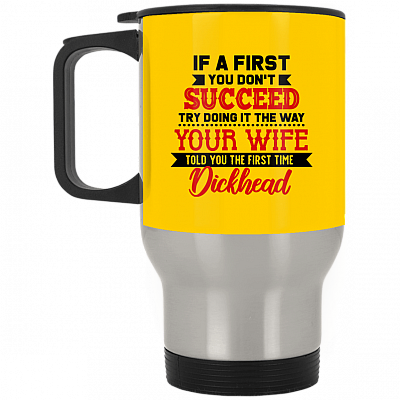 14 oz. Silver Travel Mug