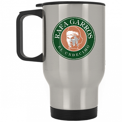 14 oz. Silver Travel Mug