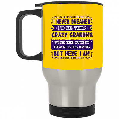 14 oz. Silver Travel Mug